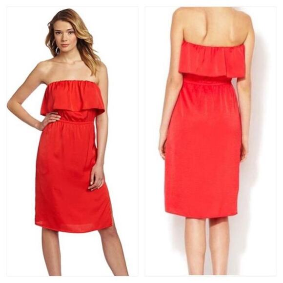 BCBGMAXAZRIA Red Berry Malia Women Dress Size Small Brand New - Picture 1 of 8